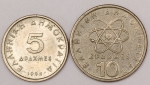 Numismática, Grécia. 2 Moedas. F.C.