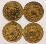 Numismática, Brasil. 1000 Réis 1925-1927.