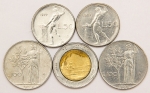 Numismática, Itália. Lote com 5 Moedas.