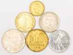 Numismática. Lote com 6 Moedas Lindas.