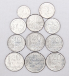 Numismática, Brasil. Lote com 11 moedas do Brasil, anos 1975-1976-1977. Vide foto