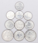 Numismática, Brasil. Lote com 10 moedas do Brasil, anos 1978-1979-1980-1981-1982. Vide foto