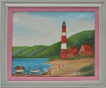 Trindade - OST "Farol" assinado c.i.d. 63x53 cm / 49x39 cm.