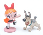 Lote contendo 2 pequenos brinquedos em plastico rígido do desenho AS MENINAS SUPER PODEROSAS . 6x3 cm (MAIOR).