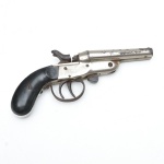 Garrucha cano duplo ROSS, calibre 22. No estado, sem garantias. 17 cm de comprimento