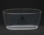 Champagneira em acrilico translucido com logo PANNIER  France. Discretas marcas de uso. 50x24x20 cm.