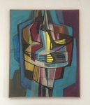 Roberto Burle Marx - abstrato - acrílico  sobre tela assinado  inferior direito  medidas 1.00 x 80 datado 1986