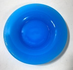 OPALINA BACCARAT- FRANÇA- SÉC XIX - PRESENTOIR  NA COR AZUL  MEDIDAS: 17 CM DIAMETRO