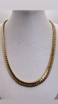 GARGANTILHA CONFECCIONADA EM OURO AMARELO 18K, PESO: 33,3g. TAMANHO: 45cm. FECHO MOSQUETÃO. VALOR DE