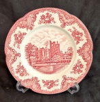 Johnson Brothers prato em faiançs Inglesa "Old Britain Castle" medindo 24 cm de diametro.