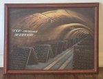 Cave Barcelona Codorniu poster da renomada vinicula medindo 5 cm por 76 cm. emoldurado e envidraçado.
