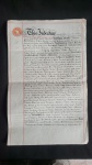 Escritura contrato lavrada em 27 de outubro de 1913 por Walter Freire Marreco medindo 38 cm por 24 cm em quatro folhas.