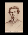 fotografia - Carte de Visite - King Louis of Bavaria 1874 - escrito a mão no verso da  foto - em bom estado de conservação - (10,5X6,5)cm.