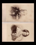 fotografia - Carte de Visite (2) - Rei e Rainha de Prusse - escrito a mão no verso de cada foto - em bom estado de conservação - (10,5X6,5)cm. - 