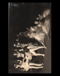 fotografia - Ballet D. Alina Biernaka - Halina Julia Biernacka Smolenski, mais conhecida como Dona Halina, foi uma bailarina polonesa, nascida em 1914 e radicada no Brasil. No Brasil, dedicou-se ao ensino do Balet Clássico - foto original - em ótimo estado de conservação - anotações manuscrita no verso - (14,5x23)cm.