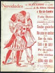 partitura - Novidades de Successo - compositor J.B. Silva (Sinhô) - Edição Viuva Guerreiro - 4 p. - papel amarelado pelo tempo - com marca de encadernação no lado esquerdo - datado no alto da capa 15/9/1922 - carimbos na parte inferior da capa - (31,5X23,5) cm.