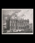 gravura - `Palacio` - Migliara del. -Tito Roselli Sc. Toschi sculp. - carimbo seco com os dizeres ` L. Rasadonna - Torino` - em bom estado de conservação - (28x40)cm.