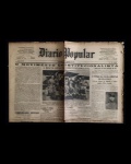 jornal - Revolução de 32 - Diário Popular - anno XLVIII - 2 de setembro de 1932 - nº 15920 - J. M. Lisboa Junior(director) - 4 p. - papel amarelado e quebradiço - marcas de dobras escurecidas e danificadas - (60x43)cm.