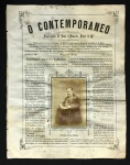 revista - O Contemporaneo - numero 83 - segunda edição - 5º anno - propriedade de João d Almeida Pinto - collaborador Photographico A. Fillon -  fotografia da capa Francisco Arsenal Barbieri - 4 p. - com manchas do tempo - furo de bicho - lateral esquerda com marcas de encadernação - (30x23,5) cm.