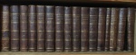livro - Dictionnaire Universel DHistoire Naturelle (Dicionário Universal de História Natural) - M. C.DOrbigny - Éditeurs L. Houssiaux - 1861 - idioma francês - 16 volumes sendo 13 de texto e 3 atlas com gravuras em aço num total de 288 gravuras -OBRA RARA E COMPLETA - em torno de 700 p. por volume - encadernação com dorso em couro danificado pelo tempo - miolo amarelado - (25X16,5) cm cada volume.