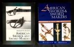 livro - American Swords and Sword Makers - Richard H. Bezdek -volume I e II - Paladin Press - 1994/99 - 1º ed. - idioma inglês - (627+370) p. - brochuras com as capas e miolos em bom estado de conservação - (28,5X22) cm.