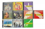 Coleção de 10 CDs variados, incluindo Rock N Roll (Little Richard, Willie Nelson), Pop/R&B (Backstreet Boys), Trilha Sonora (Blade Runner), e Compilações Clássicas de Música Brasileira (Jovem Guarda I-II-VI-VII, e Tiririca). Marcas do tempo.