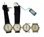 Lote de 4 relógios de pulso quartz vintage, marcas Eska, Superclass, My Lady e Casio, em caixas douradas e prateada. Itens necessitando revisão/manutenção. No estado.