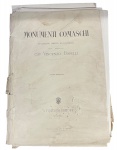 Monumenti Comaschi, Fascículo I, 1899, de Vincenzo Barelli, contendo aproximadamente 78 pranchas e focado na Catedral de Como; volume em formato in-folio (aprox. 37x50cm) em estado de conservação regular. Marcas do tempo. -dim- 37x50   