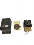 Lote de 3 equipamentos elétricos antigos/vintage: Contator/Transformador Tife (Malmö), Programador Horário de 24h COEL PT30 e Timer Automático Intermatic D111. Sem testes executados, no estado. Marcas do tempo.