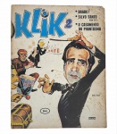 Revista KLIK Nº 2 (1976), EBAL, formato magazine, apresentando sátiras de celebridades e programas brasileiros como o de Silvio Santos. Item de colecionador, raro, com desgaste natural do tempo. -dim- 21x27
