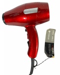 Secador de Cabelo GA.MA Italy Super Compact 3.8 Tourmaline Ion profissional, cor vermelha, em bom estado geral, em funcionamento, sem garantias futuras.