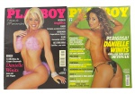 Lote 2x Playboy Brasil Danielle Winits: Edições de Agosto/1998 (23º Aniversário) e Outubro/2003, ambas com a atriz na capa. Marcas do tempo.