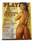 Revista Playboy Brasil N 355, Fevereiro/2005, em bom estado, com Bárbara Borges (a Jenifer de Senhora do Destino) na capa, em bom estado de conservação, item de colecionador. Marcas do tempo.