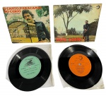 Lote com 2 compactos originais, um do cantor Noel Martins (`O Canto Para Acamear do Curió`) e outro do cantor Irala (`Irala Canta`). Marcas do tempo.