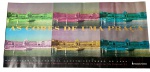 Cartaz/Póster documental histórico português de 1994, DGEMN, AS CORES DE UMA PRAÇA, sobre a Praça do Comércio em Lisboa, apresentando a fachada do edifício em seis diferentes cores/tonalidades. Marcas do tempo. -dim- 94x46
