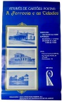 Cartaz de Exposição RFFSA A Ferrovia e as Cidades (1993), raro item de memória ferroviária e cartofilia, 36 anos da Rede, Rio de Janeiro. Marcas do tempo. -dim- 54x31