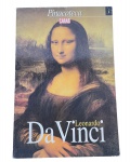 Fascículo/Livreto Pinacoteca CARAS - Volume 1: Leonardo Da Vinci (Editora Caras). Item de colecionador sem as reproduções das obras, contendo apenas a biografia e textos ilustrados. Marcas do tempo. -dim- 29x43