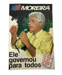 Brochura/Livro de propaganda política de Moreira (Provavelmente Moreira Franco, Governo do Rio de Janeiro), publicada pela Imprensa Oficial do Estado. Marcas do tempo. -dim- 20x30