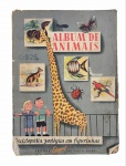 Álbum de Animais - Enciclopédia Zoológica em Figurinhas, Edigraf (c. 1958), 2ª Série. Exemplar completo (216 figurinhas). Marcas do tempo. -dim- 21x27 aprox.