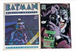 Lote clássico DC Comics: Batman: A Piada Mortal (Alan Moore/Bolland) e o marco da arte digital Batman: Digital Justice (Pepe Moreno), edições da Editora Abril. Marcas do tempo. 