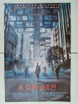 PÔSTER FILME 2 em 1 - CHRISTOPHER NOLAN - TENET / A ORIGEM - 52X80CM - COM DOBRAS - EM BOM ESTADO