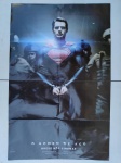 PÔSTER ORIGINAL DO FILME - O HOMEM DE AÇO, 2012 - 52X80CM - CARTAZ DUPLO, FRETE E VERSO - COM DOBRAS - EM BOM ESTADO