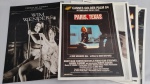 6 FOTOS / PÔSTERS - FILMES DE WIM WENDERS - COLEÇÃO GÊNIOS DO CINEMA VOL. 04 - PÔSTERS: 29X39CM - PARIS TEXAS, 1987 / A LETRA ESCARLATE, 1972 / ASAS DO DESEJO, 1987 / O AMIGO AMERICANO, 1977 / O FILME DO NICK, 1980 - EM BOM ESTADO