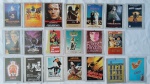20 CARDS FICHA TÉCNICA REVISTA SET - FILMES CULT E CLÁSSICOS - EM ÓTIMO ESTADO