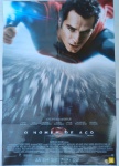 PÔSTER ORIGINAL DO FILME - SUPERMAN - O HOMEM DE AÇO - 64X94CM - CARTAZ DUPLO, FRETE E VERSO - COM DOBRAS - EM BOM ESTADO