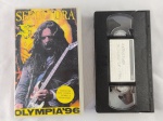  FITA VHS - SEPULTURA - OLYMPIA 1996 - EM BOM ESTADO - GRAVAÇÕES CASEIRAS - ETIQUETA COM ANOTAÇÕES MANUAIS - SEM TESTES