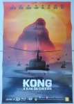 PÔSTER ORIGINAL DO FILME - KONG, A ILHA DA CAVEIRA, 2017 - 64X94CM - COM DOBRAS - EM BOM ESTADO