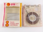 FITA CARTUCHO STEREO 4 TRACKS - MGM - DETALHES INTERNOS COM DESGASTES DO TEMPO , NECESSITA DE LIMPEZA - SEM TESTES - ÓTIMO PARA COLEÇÃO