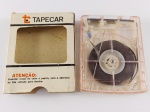 FITA CARTUCHO STEREO 4 TRACKS - CAIXA TAPECAR - DETALHES INTERNOS COM DESGASTES DO TEMPO , NECESSITA DE LIMPEZA - SEM TESTES - ÓTIMO PARA COLEÇÃO