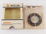 FITA CARTUCHO STEREO 4 TRACKS - CAIXA TAPECAR - DETALHES INTERNOS COM DESGASTES DO TEMPO , NECESSITA DE LIMPEZA - SEM TESTES - ÓTIMO PARA COLEÇÃO